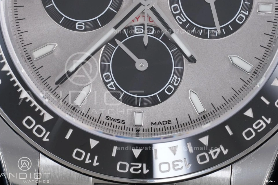 VSF Edition Daytona Black on V2 (Weighted) Strap VS4131 126519 Best Oysterflex Dial Gray 1:1 1118